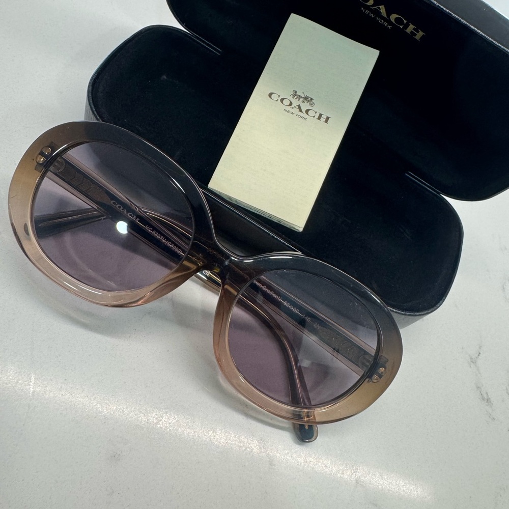 Coach Gradient Brown Sunglasses